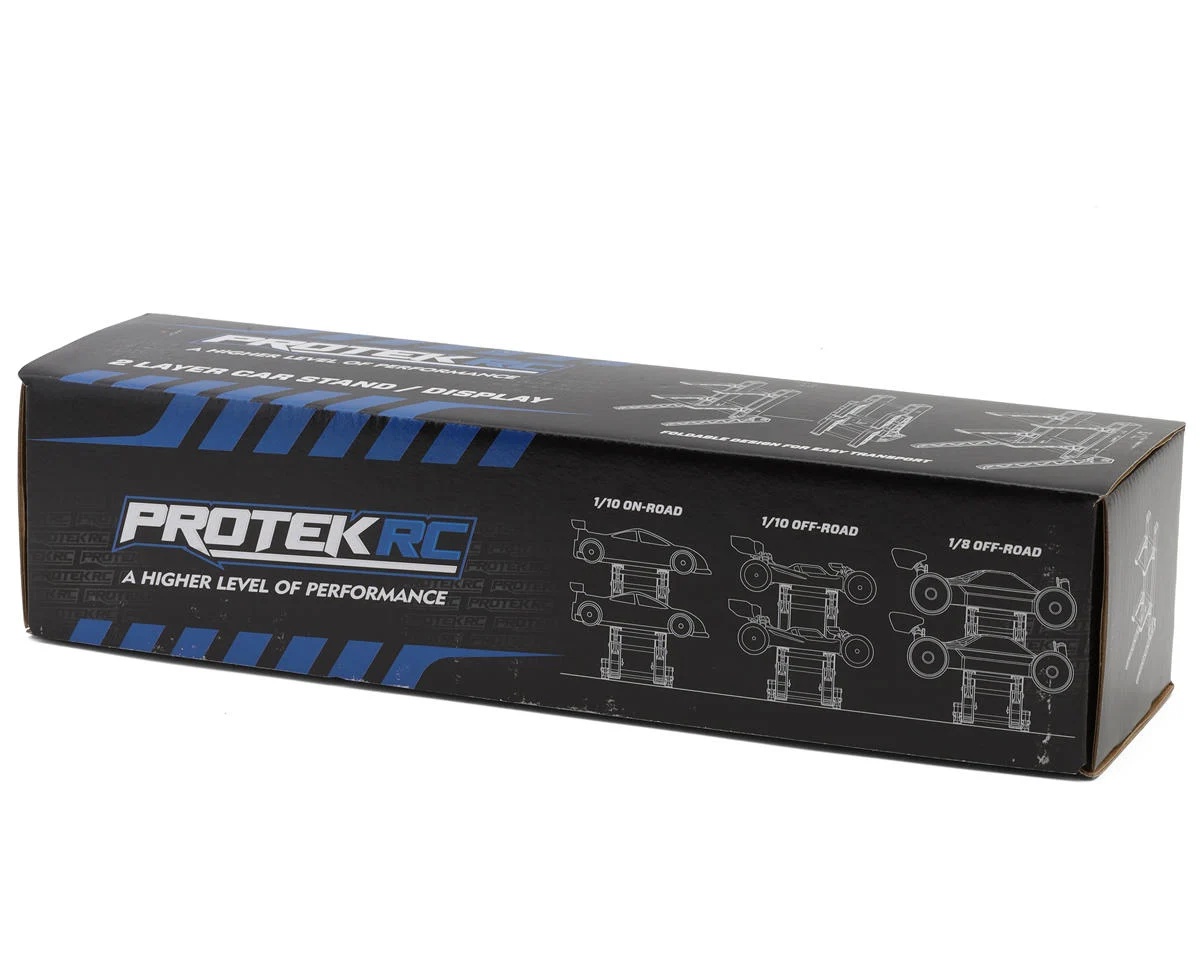 PTK-8390 ProTek RC 2 Layer 1/10 & 1/8 Car Display Stand (200x240x325mm) W/Carrying Bag