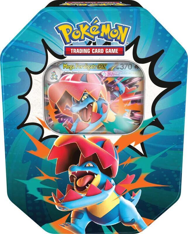 PKU10-10634-101 Pokemon Mega Evolution Ascended Heroes Tin (Mega Feraligatr ex)