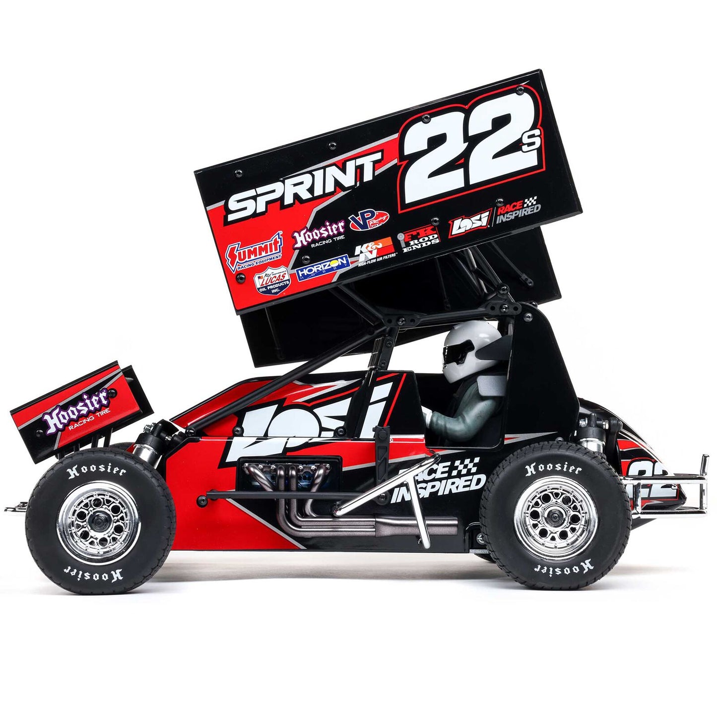 LOS-2359 1/10 Scale  2WD 22S Sprint, RTR with Battery and Charger, Red