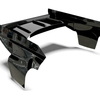 BDYDG-EKAW Bittydesign EKANUS Pro Drag Outlaw Racing Wing Set (Clear)