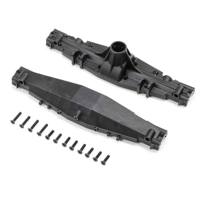 LOS-1805 Axle Housing Set, 1 Piece Rear Half: LMT 2.0