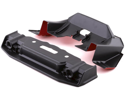 ARA410008 Felony 6S BLX Pre-Painted Splitter & Diffuser (Black/Red)