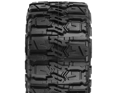 PRO1016810 Trencher HP Belted 2.8" Pre-Mounted Truck Tires (M2) (2) (Black) w/Raid Rear Wheels