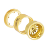 W7015BR-19 INJORA 0.7" Turbine D19 Deep Dish Brass Wheels for 1/30 SCX30 (W7015)