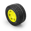 PRO1034512 Pro-Line Racing 1/16 Menace Front/Rear Street Tires Mounted 12mm Yellow Split Six (2): ARRMA MINI KRATON