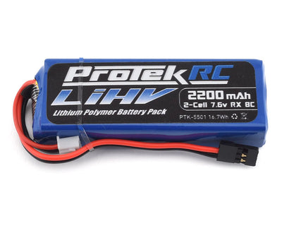 PTK5501 HV LiPo Receiver Battery Pack (Mugen/AE/8ight-X) (7.6V/2200mAh) (w/Balance Plug)