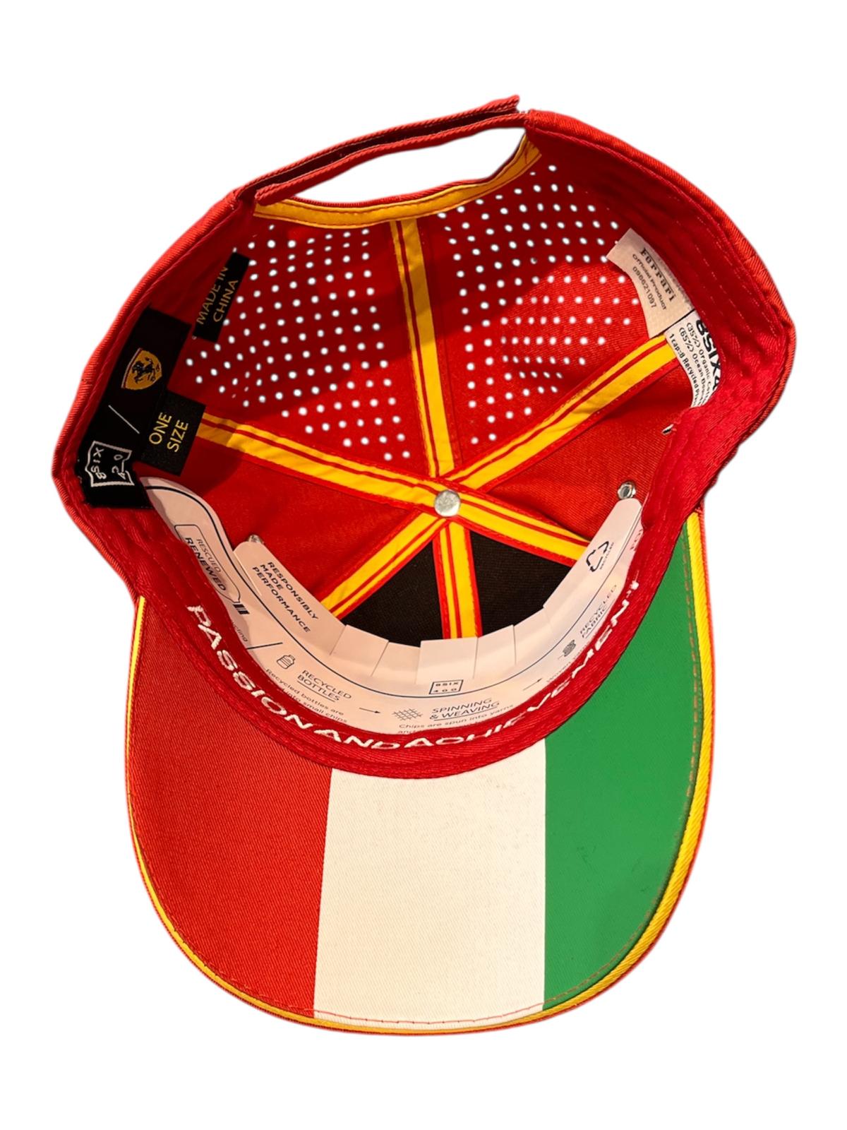 U2702 Scuderia Ferrari Hypercar Le Mans 2024 499P "50" Limited Edition Fuoco Team Hat - Red