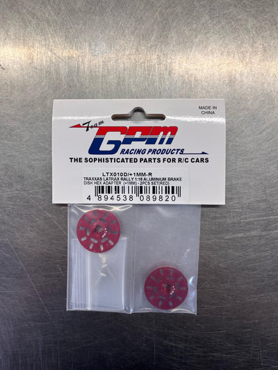 LTX010D RED For TRAXXAS 1/18 Latrax Rally Aluminium Brake Disk Hex Adapter (+1mm)