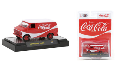 M2Machines 52500-A35 1:64th Scale Coca-Cola 1971 Chevrolet Van G10 CHASE!