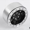 Z-W0195 Raceline Monster 2.2 Aluminum Beadlock Rock Crawler Wheels (4) (Black/Silver)
