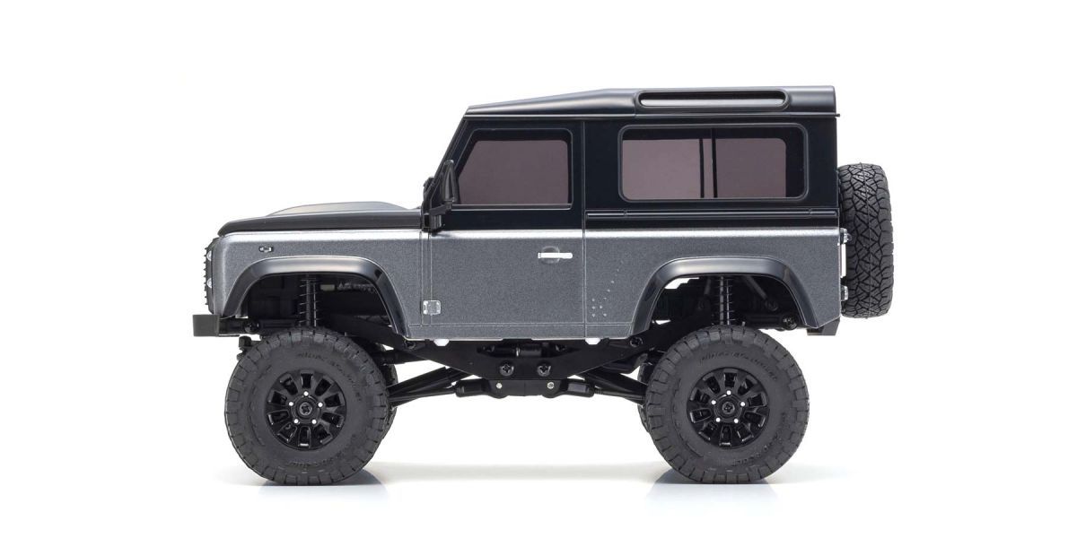 KYO32526GM MINI-Z 4x4 Crawler Land Rover Defender 90 Autobiography  RTR, Corris Gray/Santorini Black