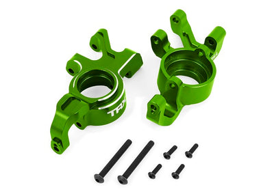 7836-GRN Steering Blocks, 6061-T6 Aluminum Green Anodized, Left & Right