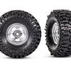 9872 TRX-4M 1" Satin Wheels W/ MT Baja Pro Tires (2)