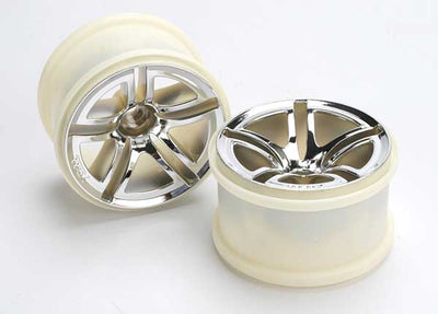 5572  Wheels, Jato® twin-spoke 2.8" (chrome) (rear) (2)