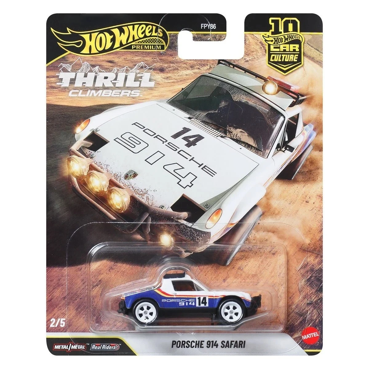 HWJKF22 Hot Wheels Premium Car Culture Thrill Climbers Porsche 914 Safari