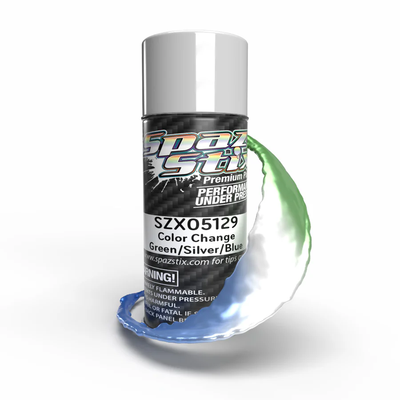 SZX05129 - Color Change Aerosol Paint, Green/Silver/Blue, 3.5oz Can