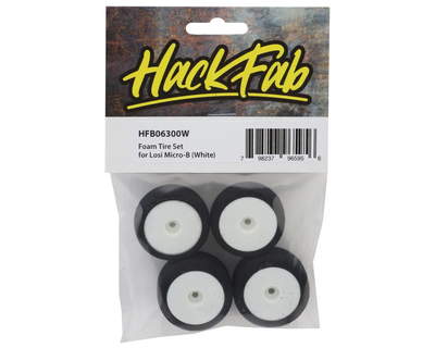 HFB06300W HackFab Losi Micro-B Foam Tires (4) (White)