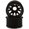 NX-USA-EVO-R+2 NEXX Racing Mini-Z "JUD" EVO Rear Threaded Side-Wall RWD Carbon-Fiber Rims (2mm Offset) (Black) (2)