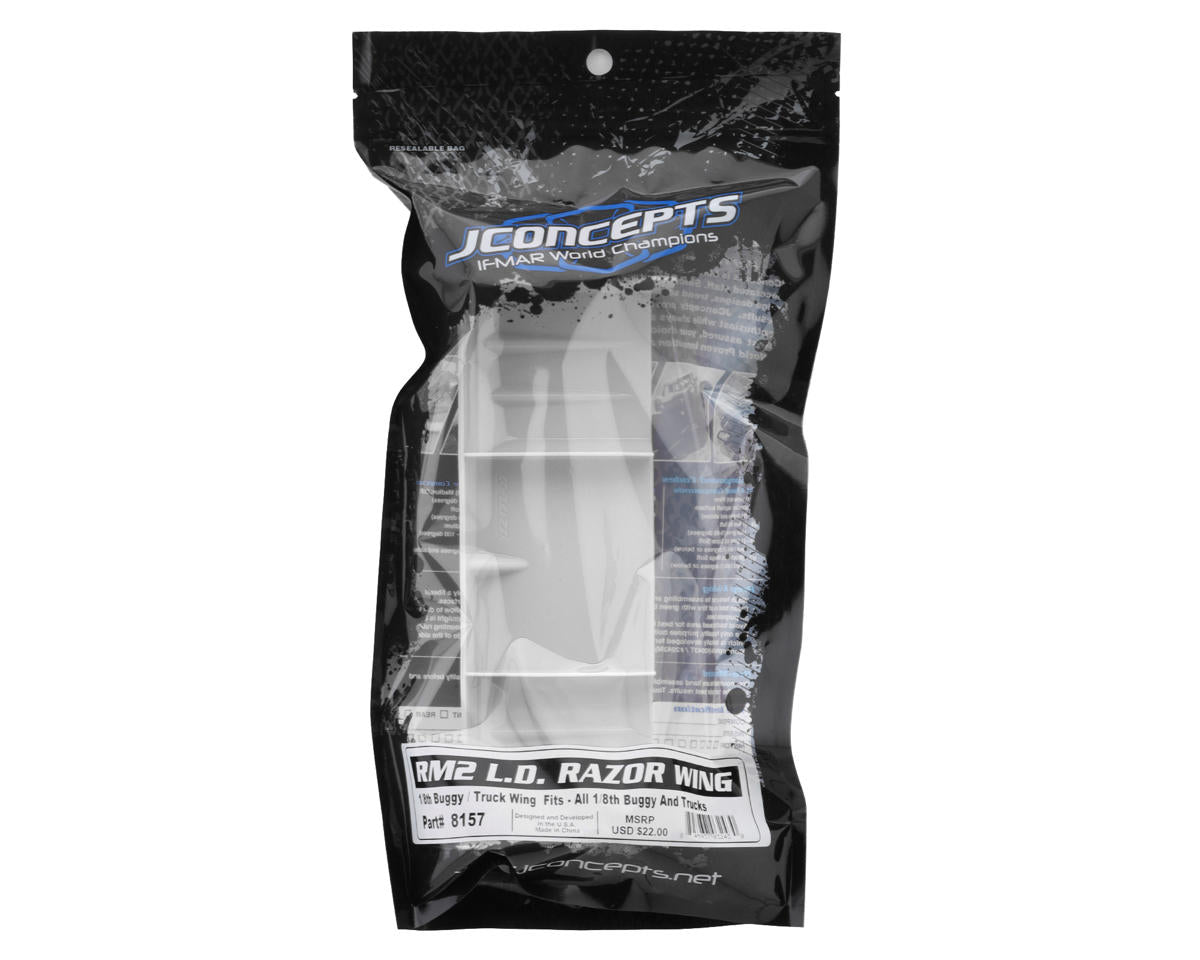 JCO5125W JConcepts RM2 1/8th Razor L.D. Buggy/Truck Wing (White)
