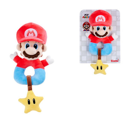 JD109231554 Jadai Super Mario Bros My Mario Grabber With Rattle Plush Doll