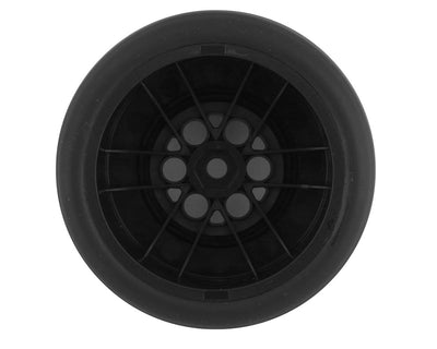 PRO1021810 Reaction Rear Tires MTD 8mm Black/Silver (2): Losi Mini Drag