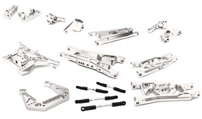 INTC27629SILVER Billet Machined Alloy Suspension Kit 1/10 2WD