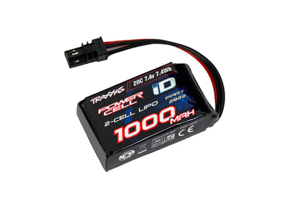 2822 1000 mAh 7.4 Volt 2-Cell LiPo Battery