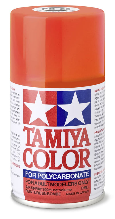 TAM86020 PS-20 Fluorescent Red Lexan Spray Paint (100ml)