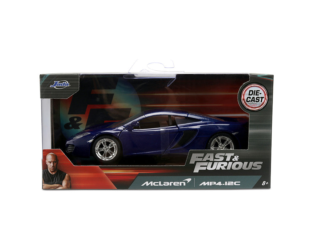 Jada 35695-IS 1:32 Fast & Furious McLaren MP4-12C – Metallic Blue
