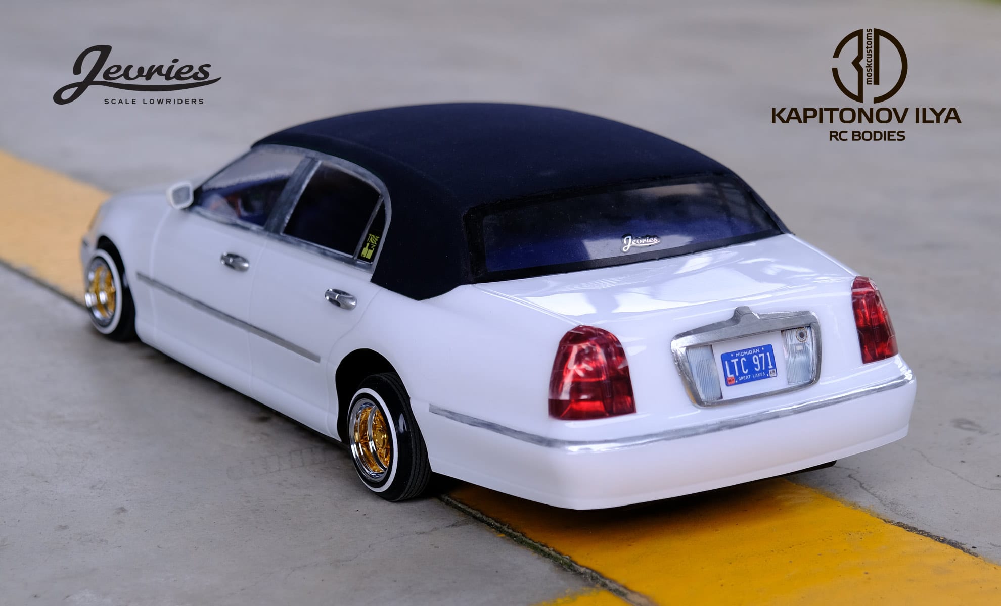3DMoskCustoms Lincoln Town Car '98 RC body Lowrider 1:10 – New Sun