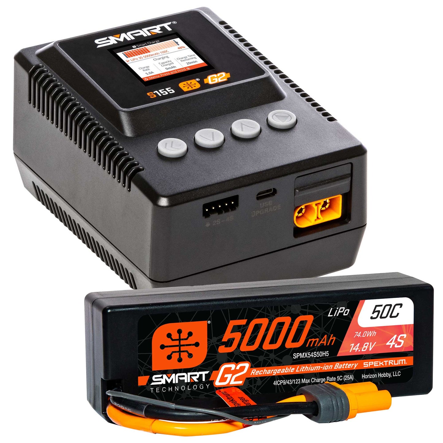 SPMXPSS400 Smart Powerstage 4S Surface Bundle: G2 5000mAh 4S LiPo IC5 & S155 Charger