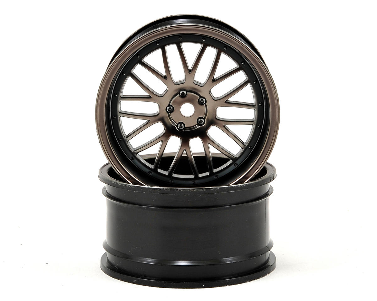 VTR43006 12mm Hex 54x30mm Rear Deep Mesh Wheel (2) (Matte Gun)