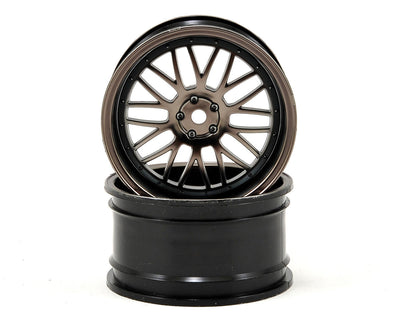 VTR43006 12mm Hex 54x30mm Rear Deep Mesh Wheel (2) (Matte Gun)