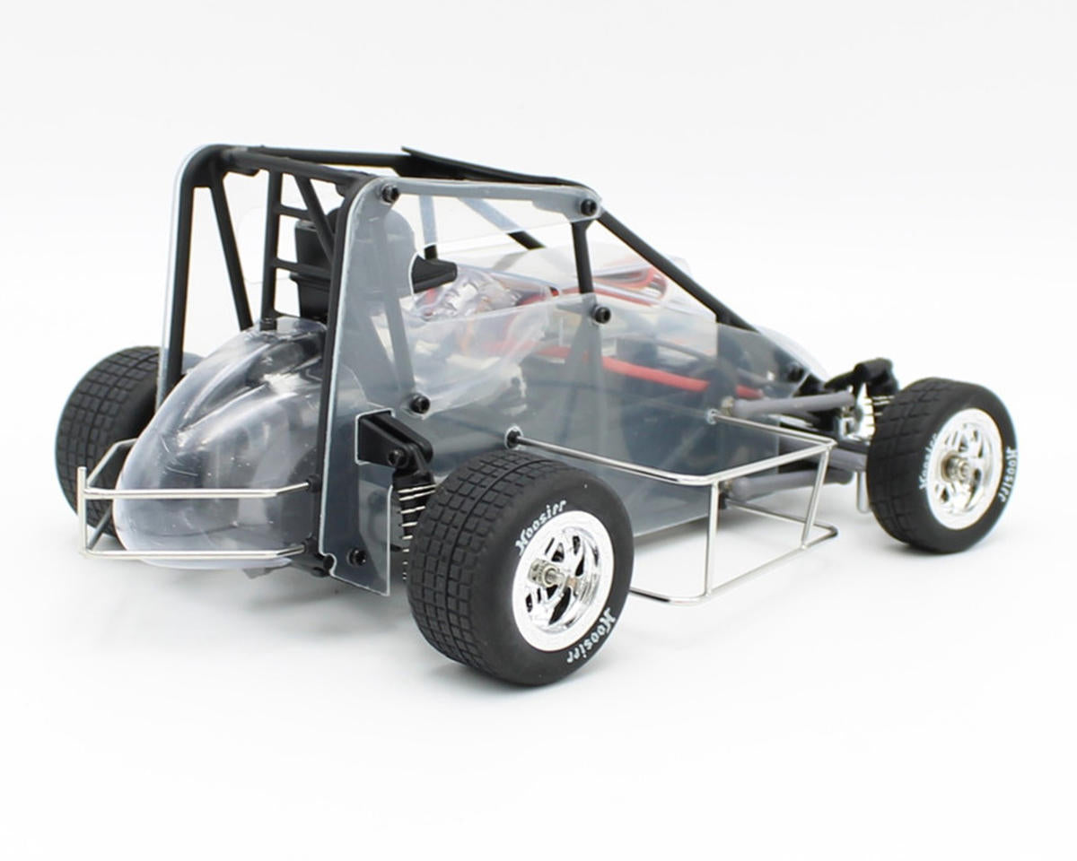 1RC1107 Racing Midget 4.0 1/18 Brushless RTR 2WD Oval Racer (Clear) w/2.4GHz Radio, Battery & Charger