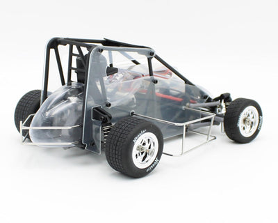 1RC1107 Racing Midget 4.0 1/18 Brushless RTR 2WD Oval Racer (Clear) w/2.4GHz Radio, Battery & Charger