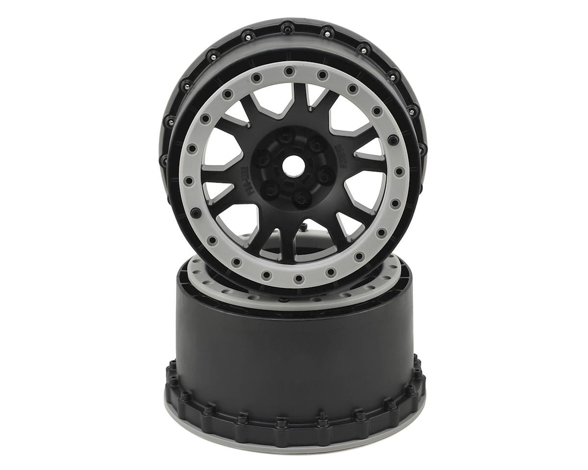 PRO276303 1/5 Impulse Pro-Loc Front/Rear 24mm X-MAXX Wheels (2) Black/Gray