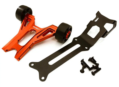 INTC27985RED Billet Machined Wheelie Bar Upgrade Kit 1/5 4X4