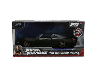 Jada 33450 1:32 Fast & Furious Dom’s 1968 Dodge Charger Widebody – Matte Black