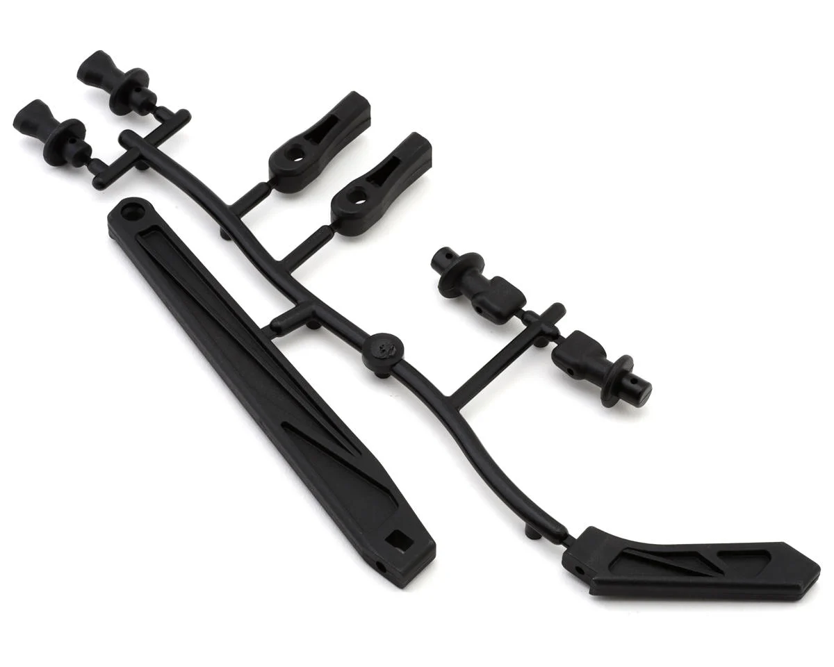 MUGE2163B Mugen Seiki MBX8T/MBX8TE Body Mounts & Chassis Braces Set
