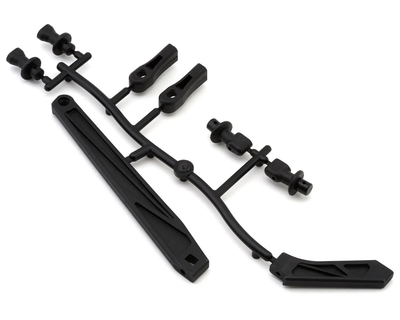 MUGE2163B Mugen Seiki MBX8T/MBX8TE Body Mounts & Chassis Braces Set
