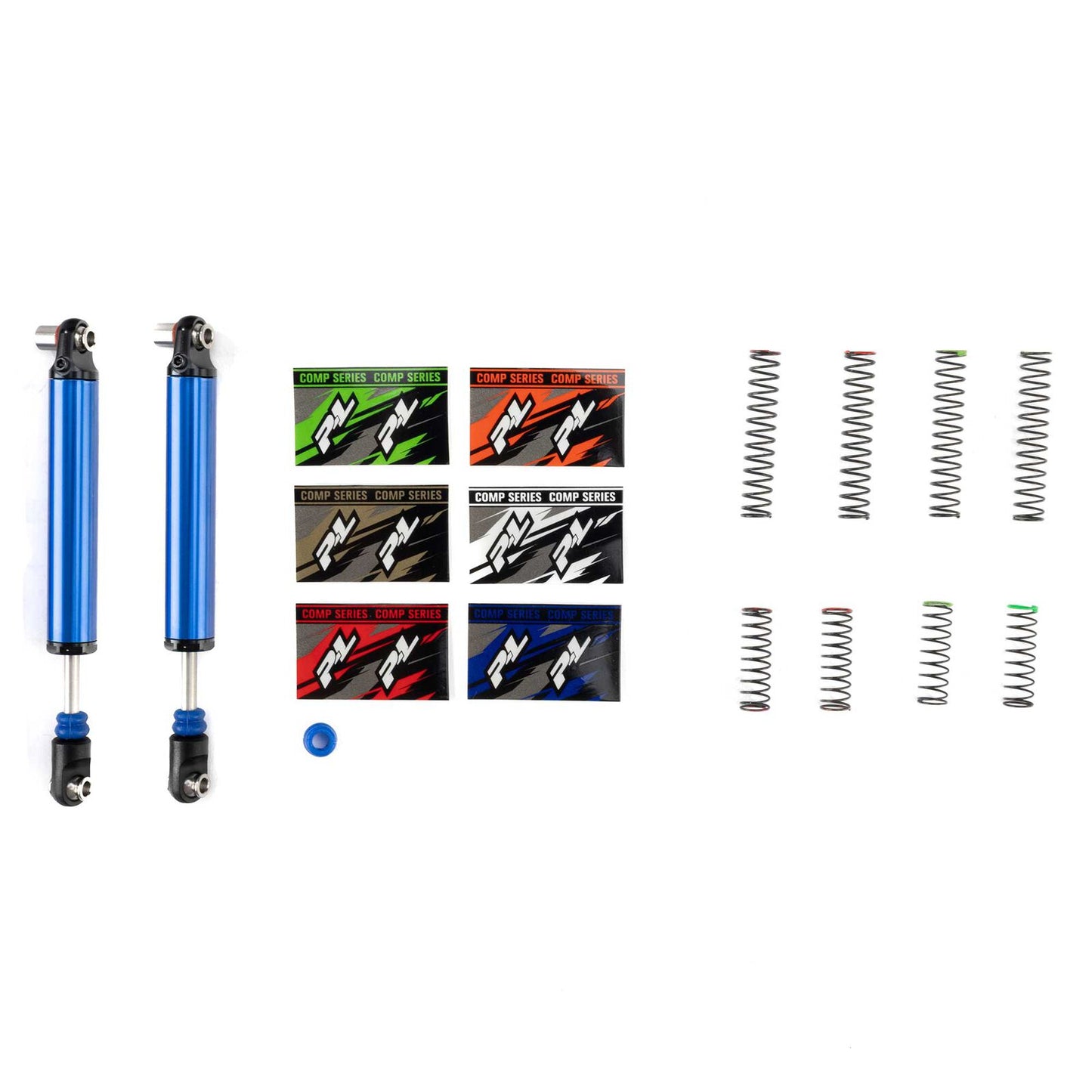 PRO641001 Proline Pro-Comp Front/Rear (97mm) Scaler Shocks Blue For 1/10 Rock Crawlers (2)