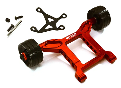 INTC29008RED Machined Aluminum Wheelie Bar 1/10 4X4