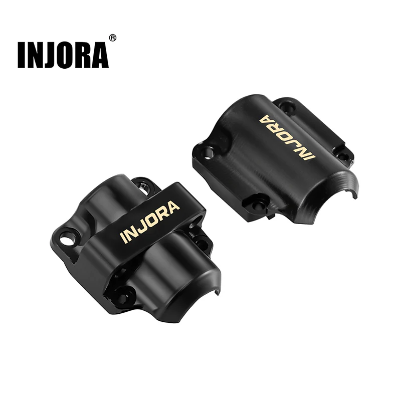 SCX30-26BB INJORA Black Brass Diff Covers for 1/30 SCX30 Stock Axles