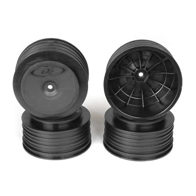 DSB-PS4-LB Speedline Plus SC Wheels for TLR 22SCT - TEN-SCTE / TEKNO SCT410 / BLACK / 4pcs