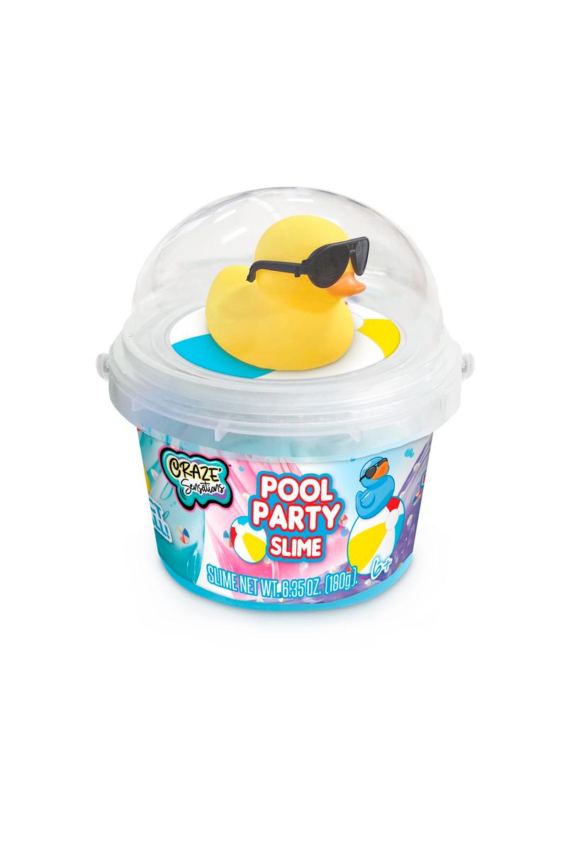 L2P CCC049-12 Craze Sensations Duck Pool Party Stretchy Slime Assortment