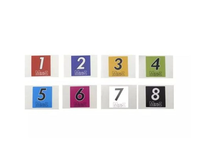 KYOMZW129 Mini-Z Car Number (No. 1-8/50set)