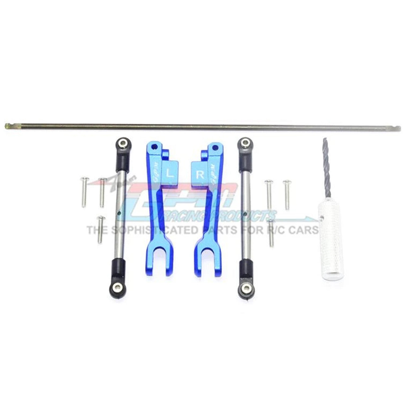 SUDR312RS-B GPM Spring Steel Rear Sway Bar/Alum Sway Bar Arm/Stainles Stl Linkage Blue : UDR