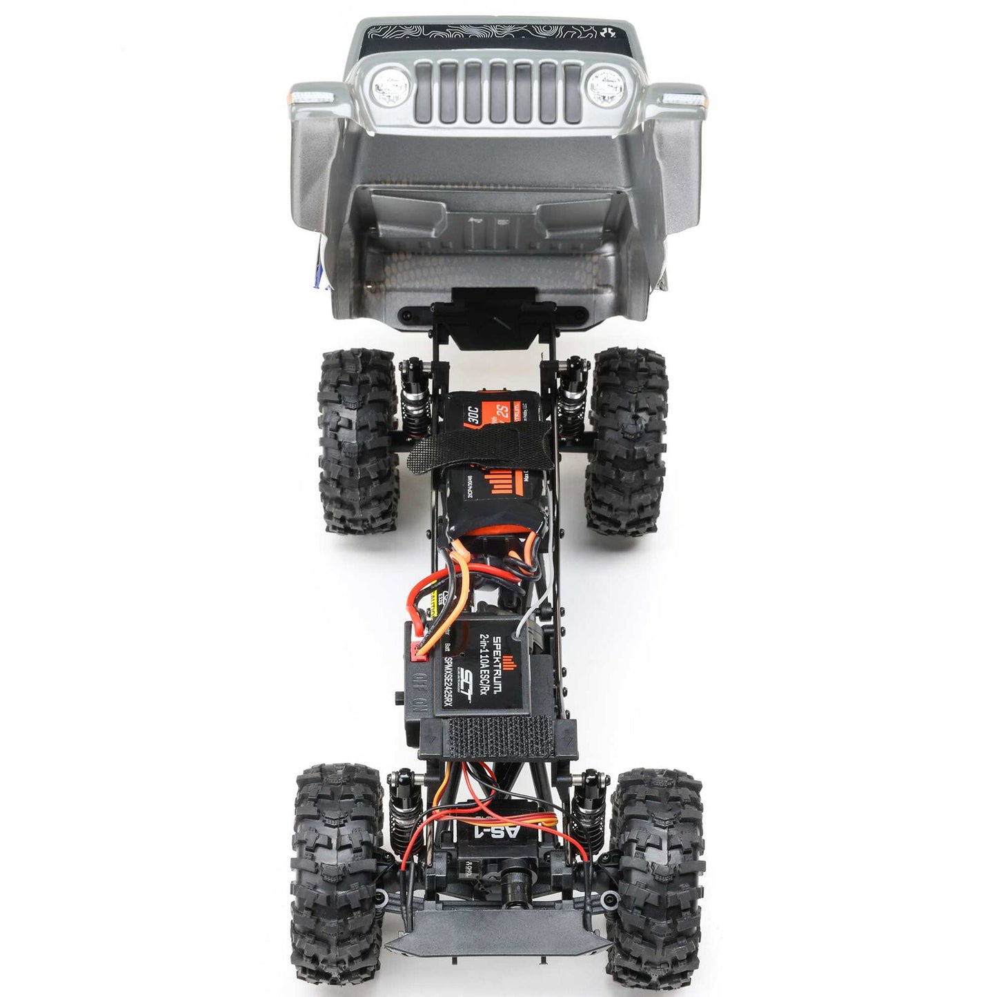 AXI-2324 1/24 SCX24 Summit Racing Jeep Gladiator 4X4 Rock Crawler RTR (Battery & Charger Included), Gray