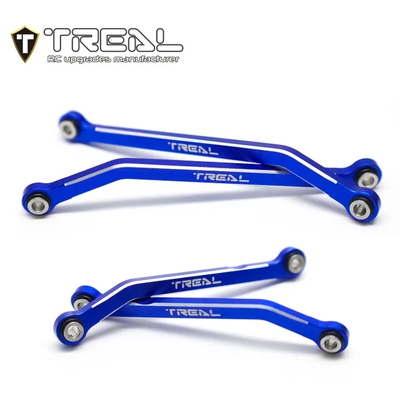 X003Q5LLLT TREAL Aluminum 7075 High Clearance Links Set (4pcs) Chassis Lower Links for TRX4M 1/18 RC Crawler-Blue