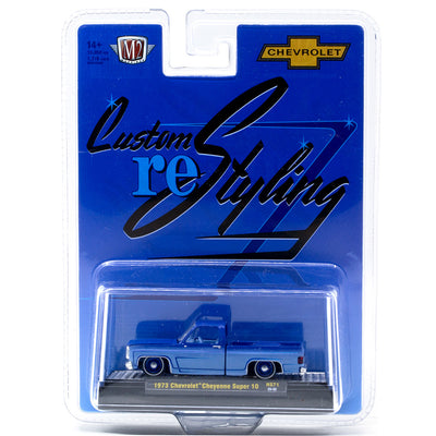 M2 Machines 31500-HS71 1973 Chevrolet Cheyenne Super 10 Electric Blue